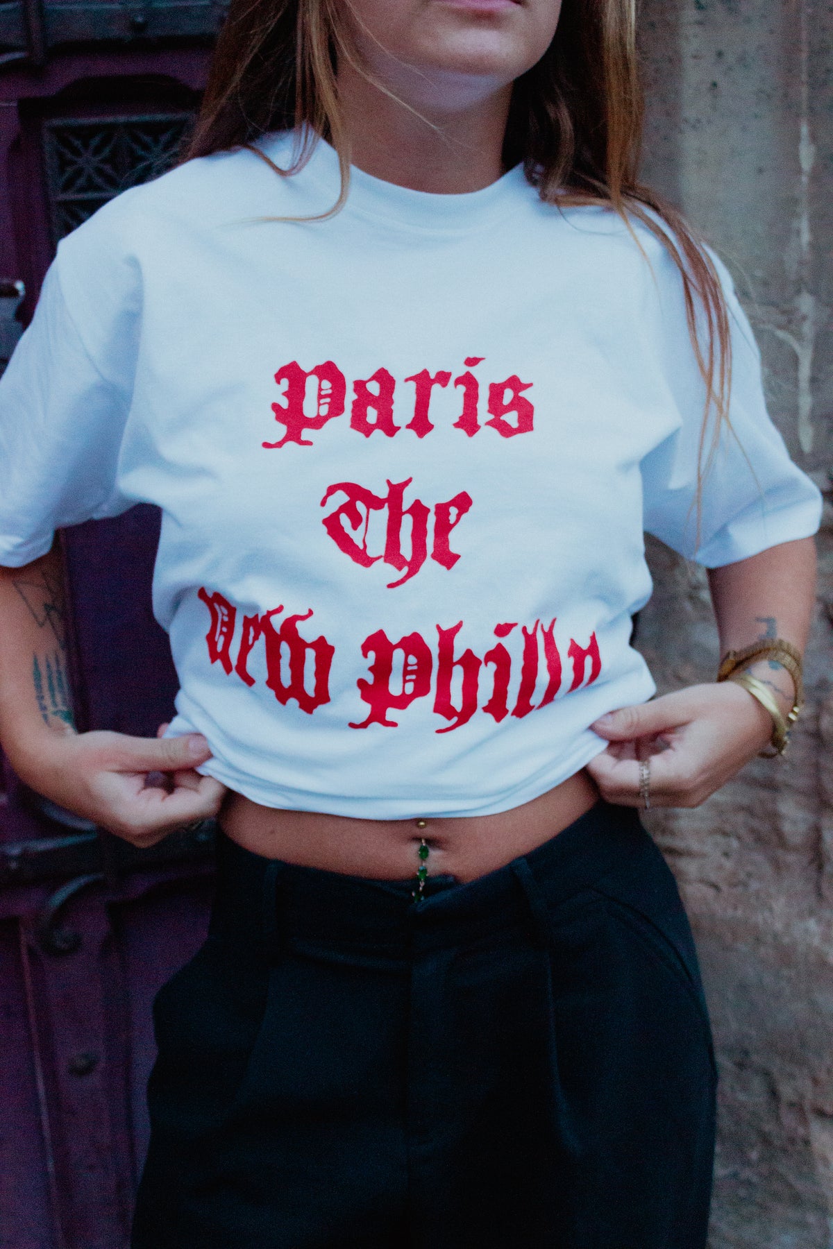 " Paris The New Philly " White Tee